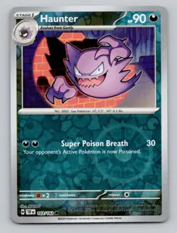 Reverse Holo Haunter 103/162 Common Temporal Forces Pokemon - Image 1