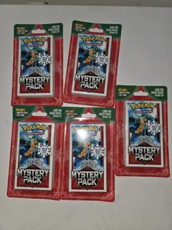 Pokemon Walmart mystery packs - lot of 5- look for vintage packs Free Shipping 728192536861 - Image 1