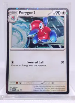 Pokemon Porygon2 SVP 138 Cosmos Holo Black Star Promo - Image 1