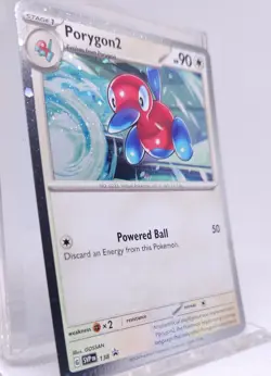 Pokemon Porygon2 SVP 138 Cosmos Holo Black Star Promo - Image 2