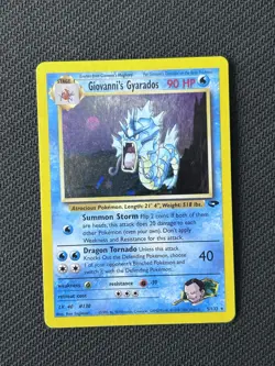 Giovanni's Gyarados HP DMG Gym Challenge Holo Rare 5 Pokemon WOTC 5/132 - Image 2