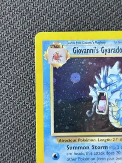 Giovanni's Gyarados HP DMG Gym Challenge Holo Rare 5 Pokemon WOTC 5/132 - Image 3