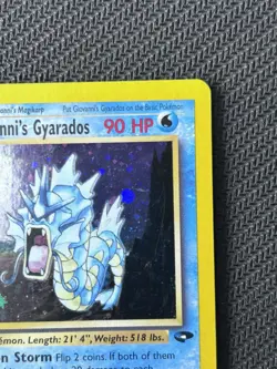 Giovanni's Gyarados HP DMG Gym Challenge Holo Rare 5 Pokemon WOTC 5/132 - Image 4