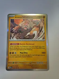 Bloodmoon Ursaluna 054/131 Rare Prismatic Evolutions Pokemon Holo Near Mint - Image 1