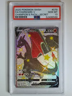 Pokemon Charizard V 079/073 Full Art Champion's Path Secret - PSA 10 - Image 1