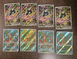 Pokemon Mega Evolution Lot Illustration Rare Shroodle And Shuckle 4 Each - Image 1