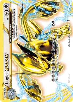 Lugia BREAK 79/124 BREAK Rare Fates Collide Pokemon Moderately Played - Image 1