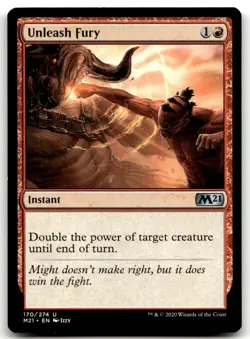 MTG Unleash Fury U Core Set 2021 170 LP - Image 1