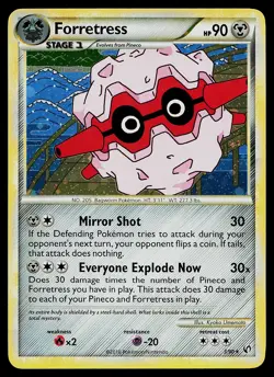 Pokemon Card - Forretress Undaunted 3/90 Holo Rare - Image 1