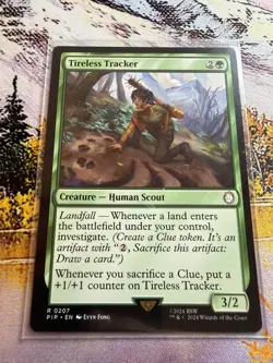 1x Tireless Tracker NM Eng MTG - Fallout - Image 1