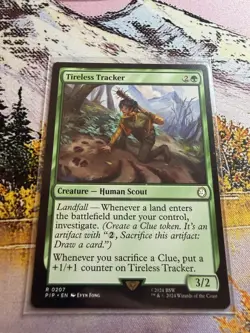 1x Tireless Tracker NM Eng MTG - Fallout - Image 3