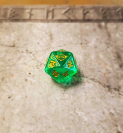 Clear Green LE Prerelease Spindown - NM, Lord of the Rings, LTR, MTG - Image 1