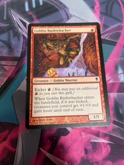 MTG - GOBLIN BUSHWHACKER - COMMON - ZENDIKAR - NM - Image 1