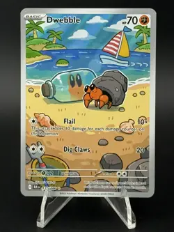 Pokemon Cards Dwebble 129/086 Black Bolt Illustration Rare NM - Image 1