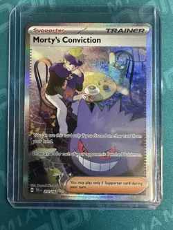 Pokemon TCG Trainer Morty's Conviction SIR 211/162 Temporal Forces Near Mint - Image 1