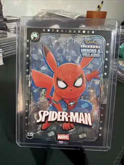 Pokemon Pikachu Heroes And Villains - Pikachu Spider-Man Holofoil #E25 - Image 1