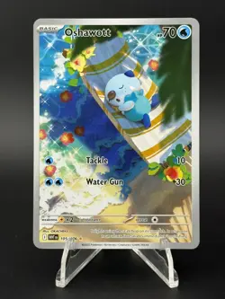 Oshawott 105/086 White Flare Full Art Illustration Rare Pokemon - Image 1