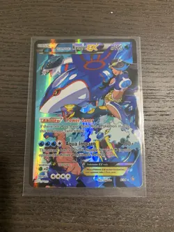 Pokemon Team Aqua's Kyogre EX 6/34 Double Crisis Ultra Rare Holo Full Art - Image 1