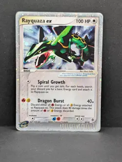 Rayquaza ex 97/97 Dragon Holo Ultra Rare Foil Pokemon TCG Nintendo HP - Image 1