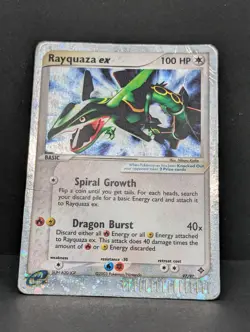 Rayquaza ex 97/97 Dragon Holo Ultra Rare Foil Pokemon TCG Nintendo HP - Image 3
