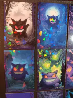 GENGAR Art SET POKEMON DATABASE HALLOWEEN SET STAR HOLO PERU US SELLER 2025 Peru - Image 3