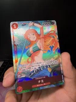 Bandai One Piece CCG Nami OP01-016 Romance Dawn Holo Rare Japanese NM - Image 2