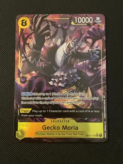 One Piece Gecko Moria Alt Art Super Rare SR - The Azure Sea’s OP14-104 ENGLISH - Image 1