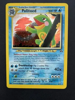 Politoed 8/75 Holo Rare Neo Discovery Unlimited Pokemon Card - Image 1
