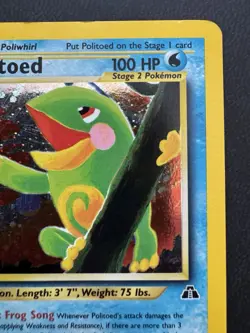 Politoed 8/75 Holo Rare Neo Discovery Unlimited Pokemon Card - Image 3