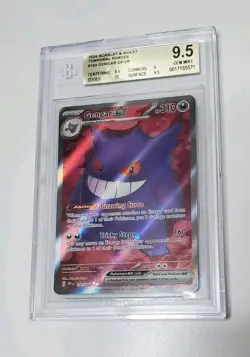Gengar EX #193 Temporal Forces Beckett 9.5 Pokemon Card - Image 3