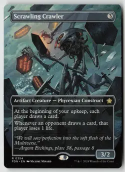 Scrawling Crawler (Borderless) Foundations (354) Normal - MTG - LP - Image 1