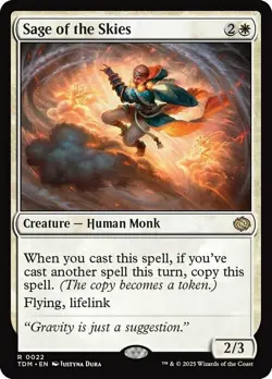 x1 Sage of the Skies - Foil R MTG Tarkir: Dragonstorm M/NM, English - Image 1
