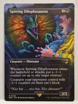 MTG Spitting Dilophosaurus x1 Uni Beyond: Jurassic World Regular NM/PFresh! - Image 1