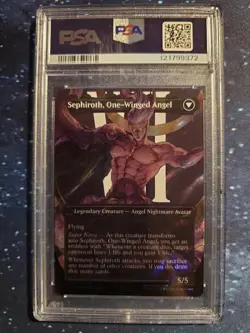 Sephiroth Fabled Soldier Borderless Surge Foil PSA 10 Gem Mint - Image 2