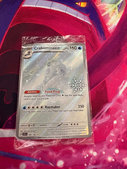 Crabominable 149/142 Holiday Advent Black Star Promo Sealed Pokemon TCG - Image 1