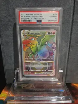 [PSA 10] Charizard VSTAR 174/172 Brilliant Stars Rainbow Secret Rare POKEMON - Image 1