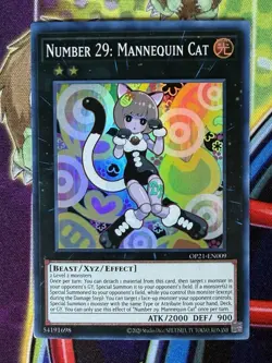 Yugioh Number 29: Mannequin Cat OP21-EN009 Single - Image 1