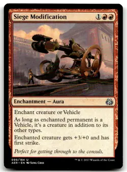 MTG Siege Modification U Aether Revolt 99 LP - Image 1