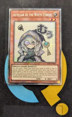 RA05-EN100 Astellar of the White Forest Variant Art Starlight Rare 1st Ed YuGiOh - Image 1