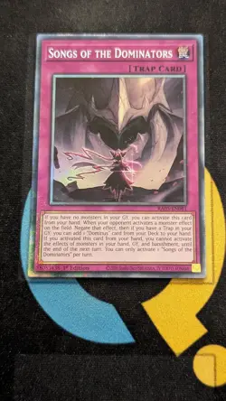 RA05-EN081 Songs of the Dominators Collector's Rare 1st Ed YuGiOh - Image 1
