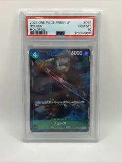 Ryuma R OP06-036 Pirate Flag Foil Japanese ONE PIECE Card THE BEST Graded PSA 10 - Image 1