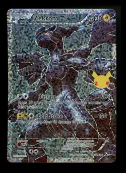 Zekrom 114/114 Black & White Celebrations 25th Anniversary Pokemon Card TCG - Image 1