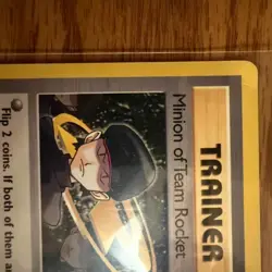 113/132 Minion Of Team Rocket Gym Heros Vinatge Pokemon Card 🌟 MP - Image 3