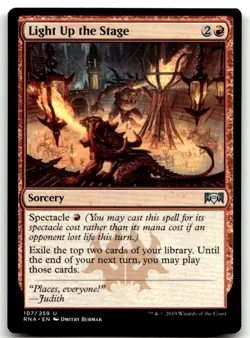 MTG Light Up the Stage U Ravnica Allegiance 107 LP - Image 1