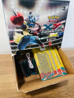 Pokemon TCG 96 packs XY FURIOUS FIST BOX 3-Card Booster Packs - Image 2
