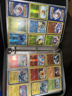 Big Binder Pokemon Cards Lot Vintage Cards (170 Cards) Binder Included - Image 1