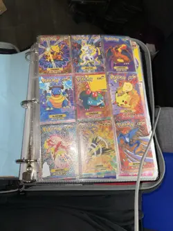 Big Binder Pokemon Cards Lot Vintage Cards (170 Cards) Binder Included - Image 5
