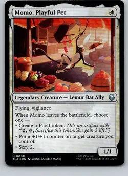 Momo, Playful Pet – TLA – FOIL – 30 – MTG - Image 1