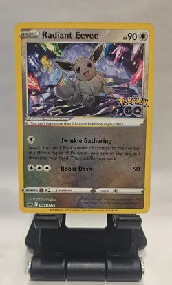 Pokemon Radiant Eevee GO Radiant Rare Promo Holo SWSH230 90 HP 50 Attack - Image 2