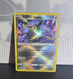 Pokemon Radiant Eevee GO Radiant Rare Promo Holo SWSH230 90 HP 50 Attack - Image 3